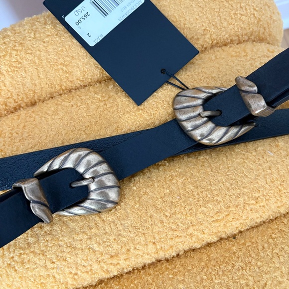 The kooples double buckle leather belt - Picture 5 of 7